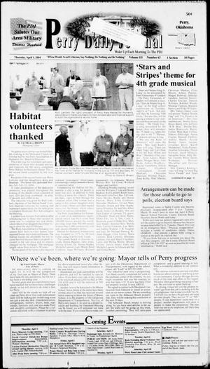 Perry Daily Journal (Perry, Okla.), Vol. 111, No. 63, Ed. 1 Thursday, April 1, 2004