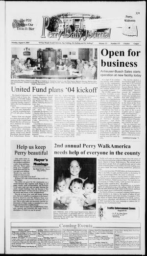 Perry Daily Journal (Perry, Okla.), Vol. 111, No. 153, Ed. 1 Monday, August 9, 2004