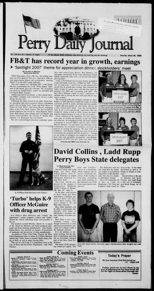 Perry Daily Journal (Perry, Okla.), Vol. 116, No. 63, Ed. 1 Saturday, March 29, 2008
