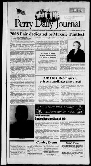 Perry Daily Journal (Perry, Okla.), Vol. 116, No. 177, Ed. 1 Saturday, September 6, 2008