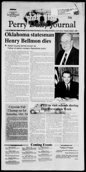 Perry Daily Journal (Perry, Okla.), Vol. 117, No. 193, Ed. 1 Thursday, October 1, 2009