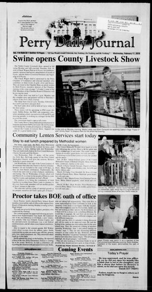 Perry Daily Journal (Perry, Okla.), Vol. 118, No. 33, Ed. 1 Wednesday, February 17, 2010