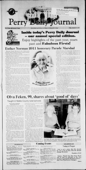 Primary view of object titled 'Perry Daily Journal (Perry, Okla.), Vol. 119, No. 183, Ed. 1 Friday, September 16, 2011'.