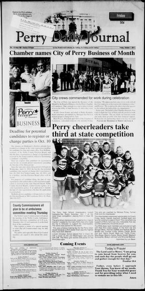 Primary view of object titled 'Perry Daily Journal (Perry, Okla.), Vol. 119, No. 198, Ed. 1 Friday, October 7, 2011'.