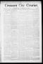 Primary view of Crescent City Courier. (Crescent City, Okla. Terr.), Vol. 1, No. 23, Ed. 1 Friday, June 15, 1894