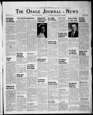 The Osage Journal-News (Pawhuska, Okla.), Vol. 63, No. 35, Ed. 1 Friday, August 31, 1962