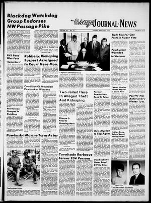 The Osage Journal-News (Pawhuska, Okla.), Vol. 60, No. 12, Ed. 1 Friday, March 21, 1969