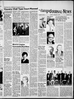 The Osage Journal-News (Pawhuska, Okla.), Vol. 61, No. 6, Ed. 1 Friday, February 6, 1970