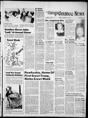 The Osage Journal-News (Pawhuska, Okla.), Vol. 61, No. 7, Ed. 1 Friday, February 13, 1970