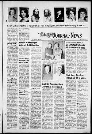 The Osage Journal-News (Pawhuska, Okla.), Vol. 61, No. 37, Ed. 1 Friday, September 11, 1970