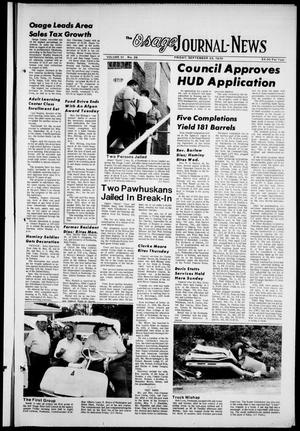 The Osage Journal-News (Pawhuska, Okla.), Vol. 61, No. 39, Ed. 1 Friday, September 25, 1970