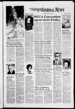 The Osage Journal-News (Pawhuska, Okla.), Vol. 63, No. 24, Ed. 1 Friday, June 16, 1972