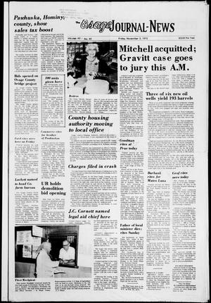 The Osage Journal-News (Pawhuska, Okla.), Vol. 63, No. 44, Ed. 1 Friday, November 3, 1972
