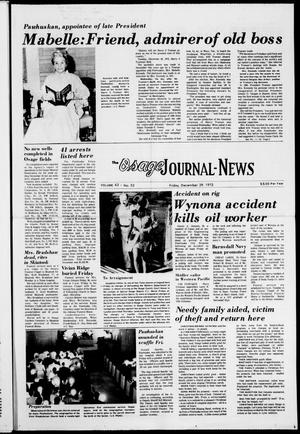 The Osage Journal-News (Pawhuska, Okla.), Vol. 63, No. 52, Ed. 1 Friday, December 29, 1972