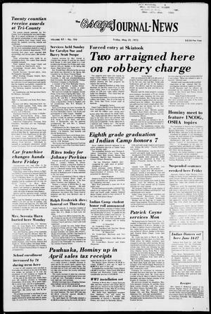 The Osage Journal-News (Pawhuska, Okla.), Vol. 63, No. 21, Ed. 1 Friday, May 25, 1973