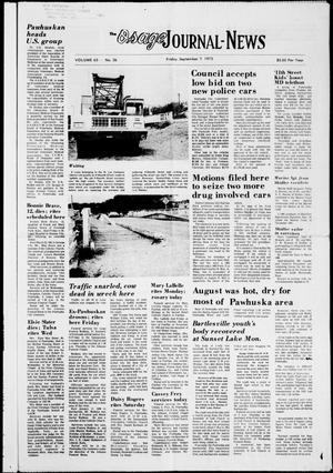 The Osage Journal-News (Pawhuska, Okla.), Vol. 63, No. 36, Ed. 1 Friday, September 7, 1973