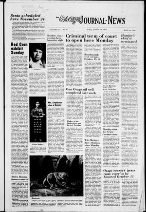 The Osage Journal-News (Pawhuska, Okla.), Vol. 63, No. 41, Ed. 1 Friday, October 12, 1973