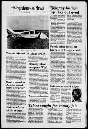 The Osage Journal-News (Pawhuska, Okla.), Vol. 65, No. 33, Ed. 1 Friday, August 16, 1974