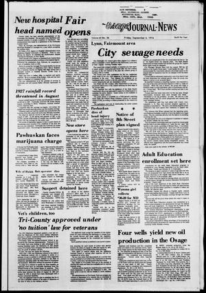 The Osage Journal-News (Pawhuska, Okla.), Vol. 65, No. 36, Ed. 1 Friday, September 6, 1974