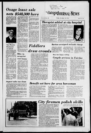 The Osage Journal-News (Pawhuska, Okla.), Vol. 65, No. 42, Ed. 1 Friday, October 18, 1974