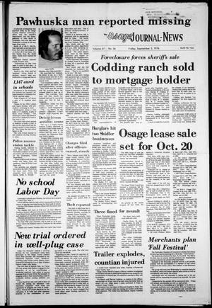 The Osage Journal-News (Pawhuska, Okla.), Vol. 67, No. 36, Ed. 1 Friday, September 3, 1976