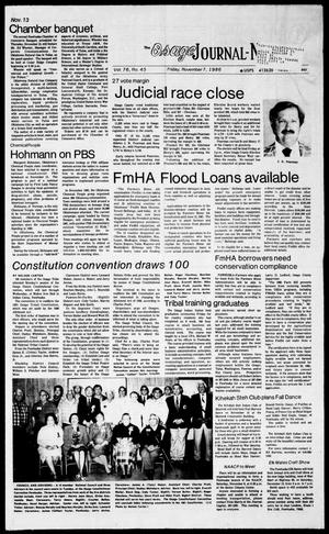 The Osage Journal-News (Pawhuska, Okla.), Vol. 76, No. 45, Ed. 1 Friday, November 7, 1986