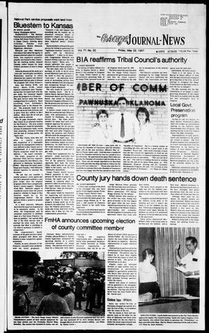 The Osage Journal-News (Pawhuska, Okla.), Vol. 77, No. 20, Ed. 1 Friday, May 22, 1987