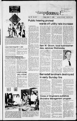 The Osage Journal-News (Pawhuska, Okla.), Vol. 78, No. 25, Ed. 1 Friday, June 17, 1988