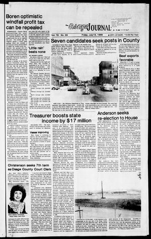 The Osage Journal-News (Pawhuska, Okla.), Vol. 78, No. 29, Ed. 1 Friday, July 15, 1988