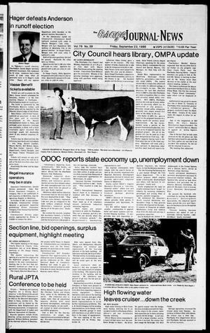 The Osage Journal-News (Pawhuska, Okla.), Vol. 78, No. 39, Ed. 1 Friday, September 23, 1988