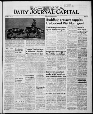 Primary view of object titled 'Pawhuska Daily Journal-Capital (Pawhuska, Okla.), Vol. 56, No. 18, Ed. 1 Wednesday, January 27, 1965'.