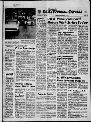 Pawhuska Daily Journal-Capital (Pawhuska, Okla.), Vol. 58, No. 178, Ed. 1 Thursday, September 7, 1967