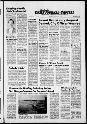 Pawhuska Daily Journal-Capital (Pawhuska, Okla.), Vol. 61, No. 163, Ed. 1 Tuesday, August 18, 1970