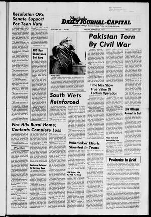 Pawhuska Daily Journal-Capital (Pawhuska, Okla.), Vol. 62, No. 61, Ed. 1 Friday, March 26, 1971
