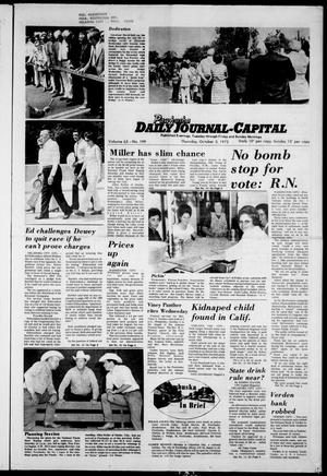 Primary view of object titled 'Pawhuska Daily Journal-Capital (Pawhuska, Okla.), Vol. 63, No. 199, Ed. 1 Thursday, October 5, 1972'.