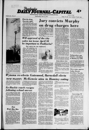 Pawhuska Daily Journal-Capital (Pawhuska, Okla.), Vol. 64, No. 67, Ed. 1 Wednesday, April 4, 1973