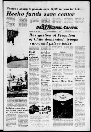 Primary view of object titled 'Pawhuska Daily Journal-Capital (Pawhuska, Okla.), Vol. 64, No. 180, Ed. 1 Tuesday, September 11, 1973'.