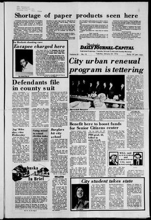 Pawhuska Daily Journal-Capital (Pawhuska, Okla.), Vol. 65, No. 15, Ed. 1 Tuesday, January 22, 1974