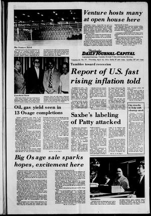 Pawhuska Daily Journal-Capital (Pawhuska, Okla.), Vol. 65, No. 77, Ed. 1 Thursday, April 18, 1974