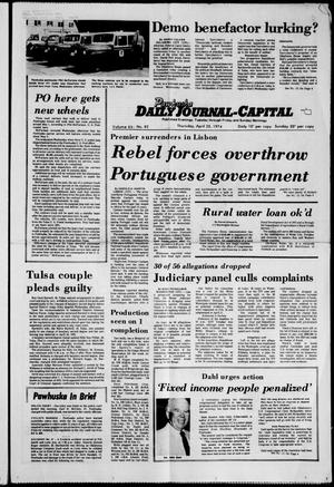 Pawhuska Daily Journal-Capital (Pawhuska, Okla.), Vol. 65, No. 82, Ed. 1 Thursday, April 25, 1974