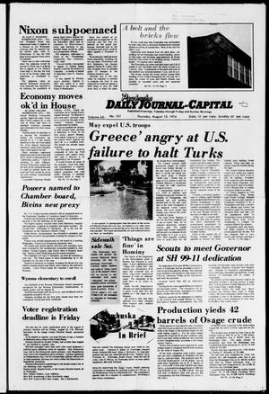 Pawhuska Daily Journal-Capital (Pawhuska, Okla.), Vol. 65, No. 161, Ed. 1 Thursday, August 15, 1974