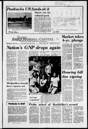 Pawhuska Daily Journal-Capital (Pawhuska, Okla.), Vol. 65, No. 166, Ed. 1 Thursday, August 22, 1974