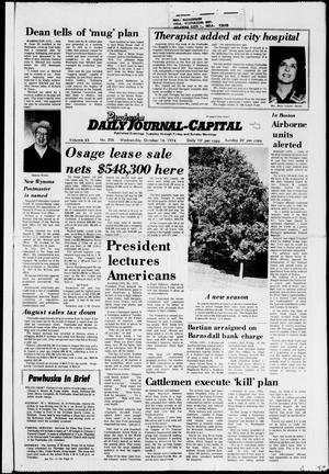 Pawhuska Daily Journal-Capital (Pawhuska, Okla.), Vol. 65, No. 206, Ed. 1 Wednesday, October 16, 1974