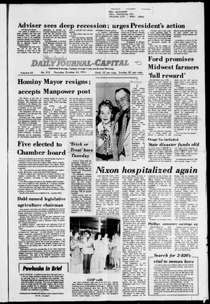 Pawhuska Daily Journal-Capital (Pawhuska, Okla.), Vol. 65, No. 212, Ed. 1 Thursday, October 24, 1974