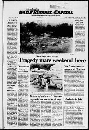 Pawhuska Daily Journal-Capital (Pawhuska, Okla.), Vol. 65, No. 220, Ed. 1 Tuesday, November 5, 1974