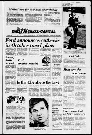 Pawhuska Daily Journal-Capital (Pawhuska, Okla.), Vol. 66, No. 191, Ed. 1 Thursday, September 25, 1975