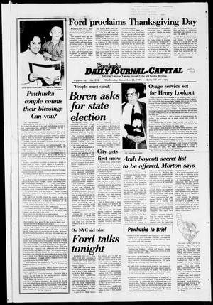 Pawhuska Daily Journal-Capital (Pawhuska, Okla.), Vol. 66, No. 235, Ed. 1 Wednesday, November 26, 1975