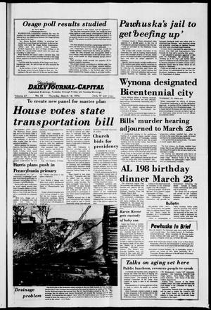 Pawhuska Daily Journal-Capital (Pawhuska, Okla.), Vol. 67, No. 55, Ed. 1 Thursday, March 18, 1976