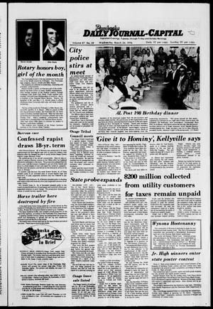 Primary view of object titled 'Pawhuska Daily Journal-Capital (Pawhuska, Okla.), Vol. 67, No. 59, Ed. 1 Wednesday, March 24, 1976'.