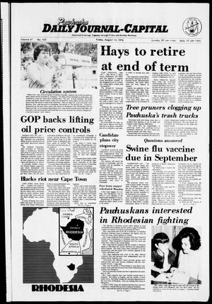 Pawhuska Daily Journal-Capital (Pawhuska, Okla.), Vol. 67, No. 162, Ed. 1 Friday, August 13, 1976